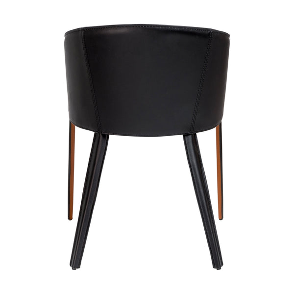 Pallas Armchair In Cognac and Black