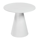 Wesley 24" Side Table in Matte White