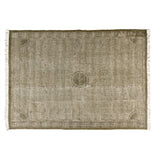 Putty Distressed Medallion Area Rug