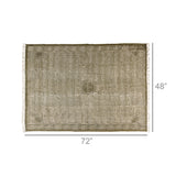 8' x 10' Putty Distressed Medallion Area Rug