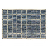 5’ x 8’ Blue and Gray Grid Area Rug