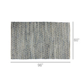 5’ x 8’ Blue and Gray Ogee Area Rug