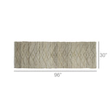 2' X 3' Beige Distressed Tribal Scatter Rug