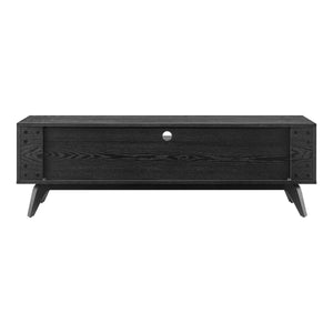 EuroStyle Lawrence 63" Media Stand in Black Stained Ash 38930-BLK