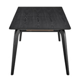 Lawrence 83" Extension Dining Table in Matte Black