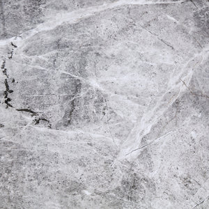 Lizarte 93" Dining Table in Gray Ceramic with Matte Dark Gray Base