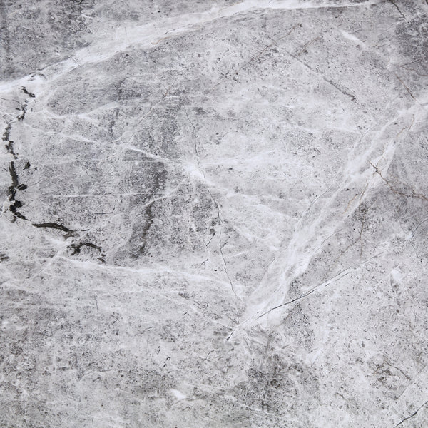 Lizarte 93" Dining Table in Gray Ceramic with Matte Dark Gray Base