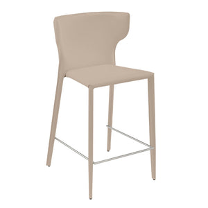 Divinia Counter Stool in Light Gray - Set of 2