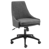 Signa Office Chair in Charcoal Fabric with Black Base