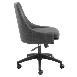 Signa Office Chair in Charcoal Fabric with Black Base