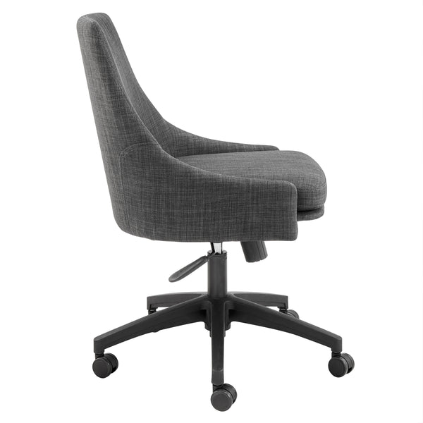 Signa Office Chair in Charcoal Fabric with Black Base
