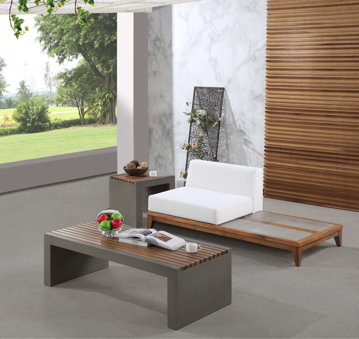 Rio Outdoor Modular Double Chair with Integrated Table - Thumbnail 5