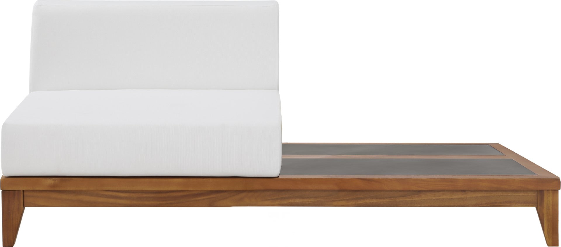 Rio Outdoor Modular Double Chair with Integrated Table