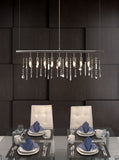 Zuo Modern Shooting Steel, Glass Modern Commercial Grade Ceiling Lamp Chrome, Clear Steel, Glass