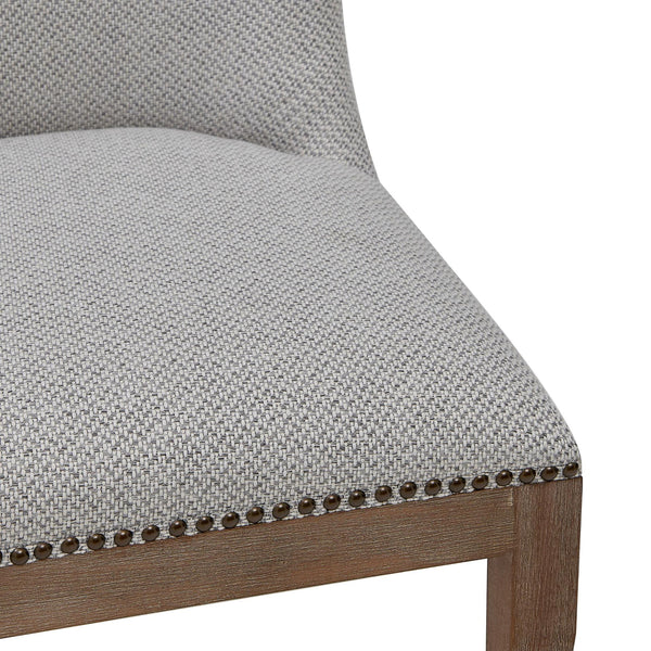 Dorsey Fabric Chair  - Set of 2 Cardiff Gray