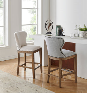 Dorsey Fabric Counter Stool Cardiff Cream