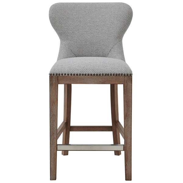 Dorsey Fabric Counter Stool Cardiff Gray