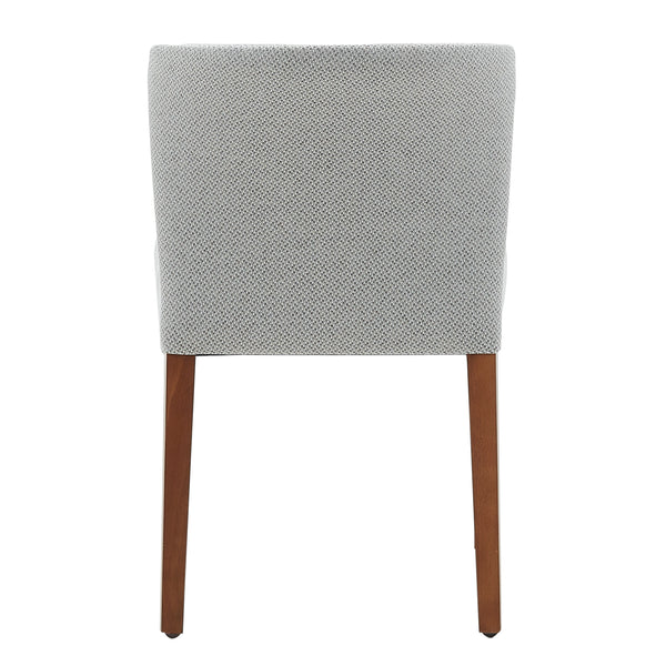 New Pacific Direct Albie Fabric Dining Side Chair, (Set of 2) Cardiff Gray with Mid Tone Brown Leg Finish 3900076-410-NPD