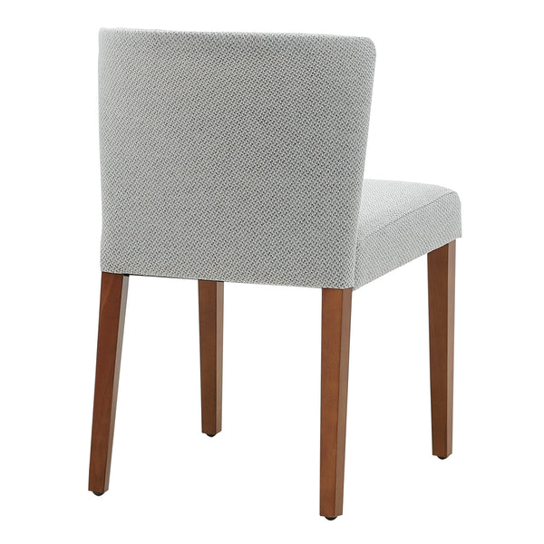 New Pacific Direct Albie Fabric Dining Side Chair, (Set of 2) Cardiff Gray with Mid Tone Brown Leg Finish 3900076-410-NPD
