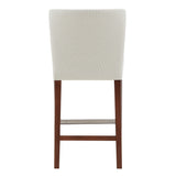 New Pacific Direct Albie Fabric Counter Stool Cardiff Cream with Mid Tone Brown Leg Finish 3900077-276-NPD