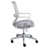 Megan Office Chair in Gray Mesh and Gray Frame