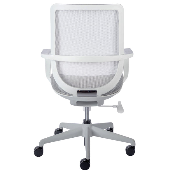 Megan Office Chair in Gray Mesh and Gray Frame
