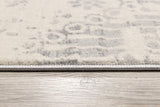 2’ x 12’ Ivory Distressed Ikat Pattern Runner Rug