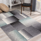 Gray Modern Geometric Area Rug