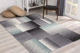 4' x 6’ Gray Modern Geometric Area Rug