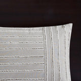 Essence Casual 100% Cotton Clip Jacquard Pieced 9 Piece Comforter Set
