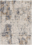 7’ x 10’ Ivory and Beige Abstract Diamonds Area Rug