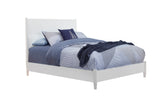 Alpine Furniture Tranquility Standard King Panel Bed, White 1867-07EK White Mahogany Solids & Veneer 80.5 x 86.5 x 52