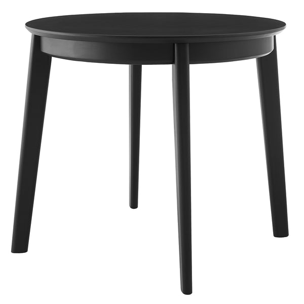 Atle 36" Round Dining Table in Matte Black