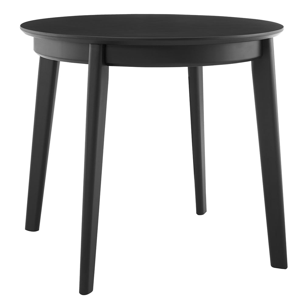 Atle 36" Round Dining Table in Matte Black