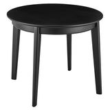 Atle 36" Round Dining Table in Matte Black