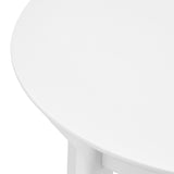 Atle 36" Round Dining Table in Matte White