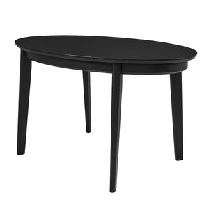 Atle 54"x34" Oval Dining Table in Matte Black