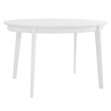 Atle 54"x34" Oval Dining Table in Matte White