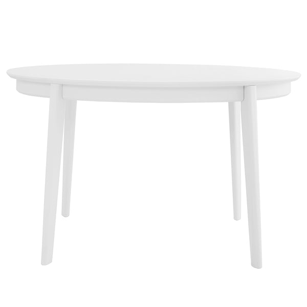 Atle 54"x34" Oval Dining Table in Matte White