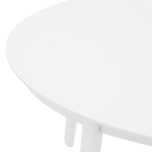 Atle 54"x34" Oval Dining Table in Matte White
