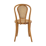 Liva Side Chair in Walnut with Natural Seat and Back - Set of 2