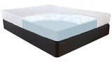 8' Three Layer Gel Infused Memory Foam Smooth Top Mattress Queen
