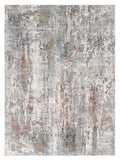 2’ x 5’ Gray Abstract Pattern Area Rug