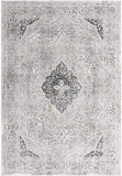 5’ x 8’ Gray Distressed Decorative Area Rug