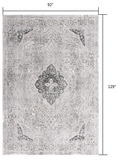 8’ x 11’ Gray Distressed Decorative Area Rug