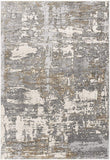 4’ x 6’ Beige and Gray Distressed Area Rug