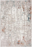 5’ x 8’ Gray and Ivory Abstract Branches Area Rug