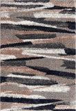 3’ x 5’ Gray and Black Strokes Area Rug