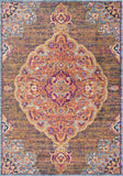 2’ x 10’ Rustic Orange Medallion Runner Rug