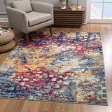 Multicolored Abstract Painting Runner Rug